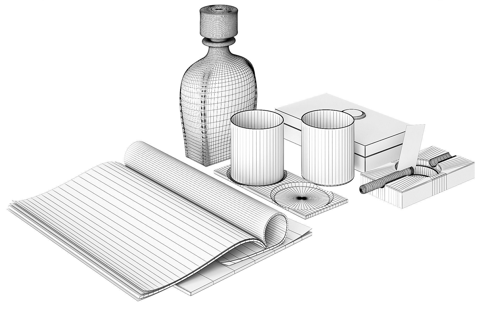 Whiskey Decor  3D model_3