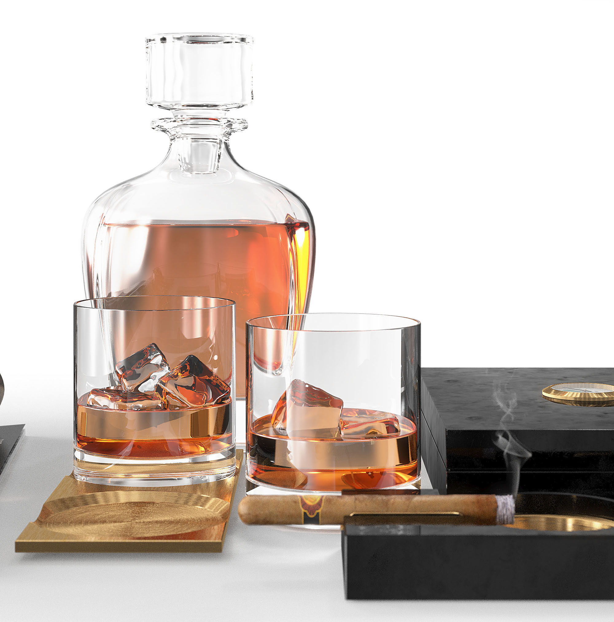 Whiskey Decor  3D model_2