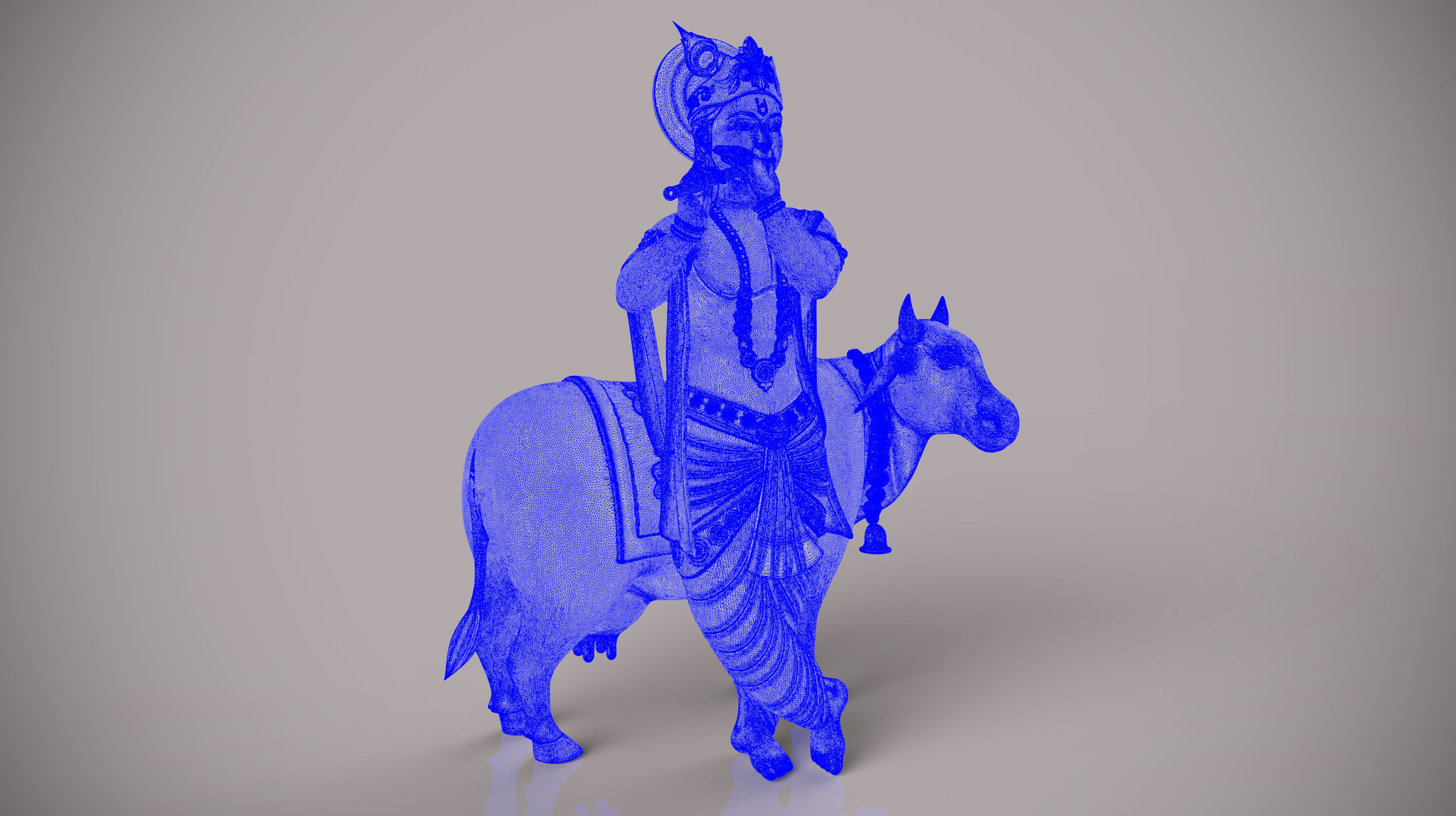 Lord krishna  3D print model_13