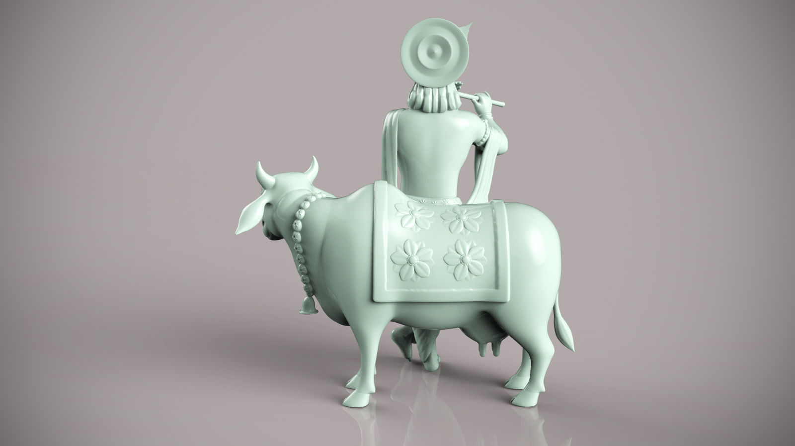 Lord krishna  3D print model_9