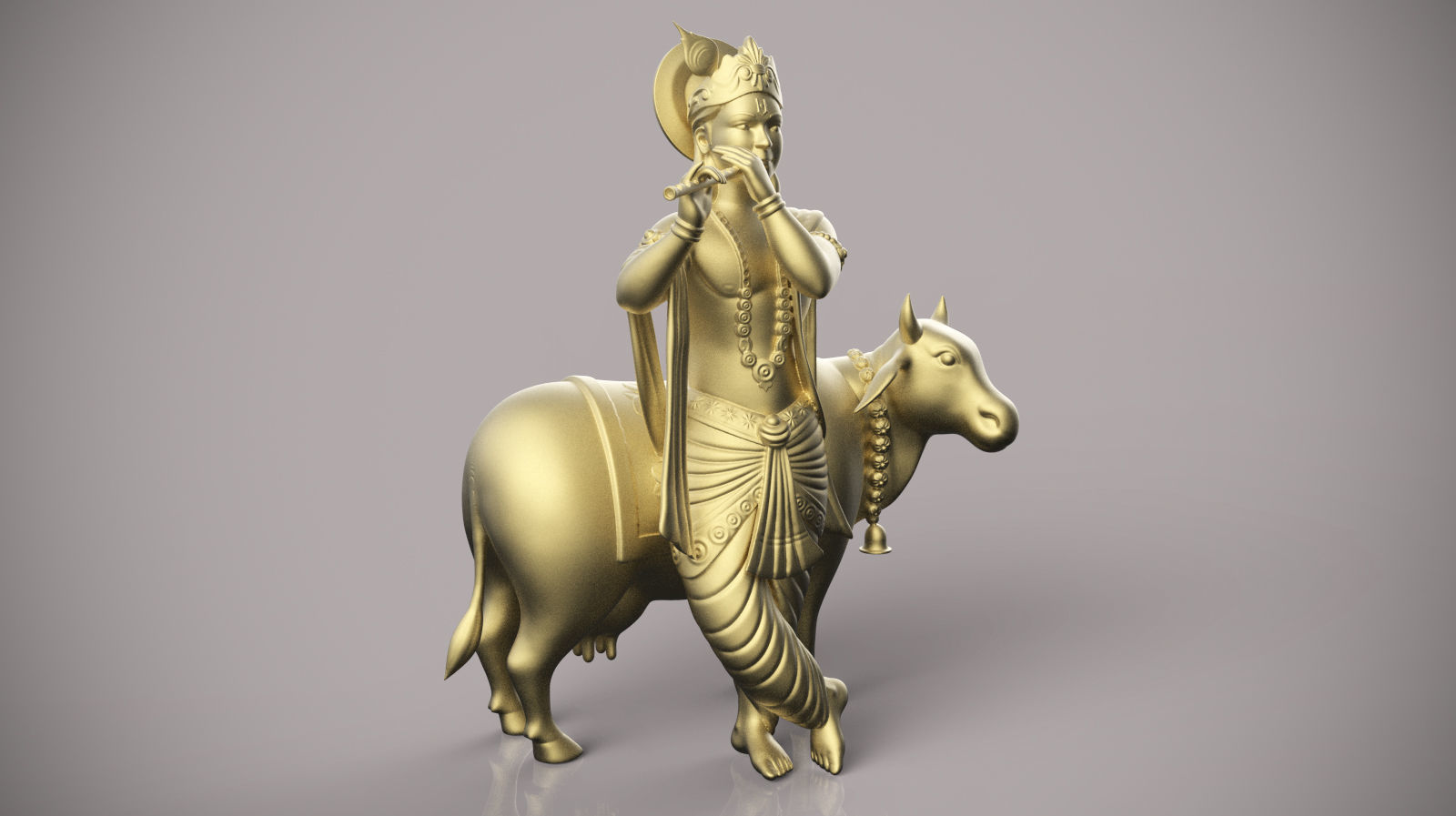 Lord krishna  3D print model_6