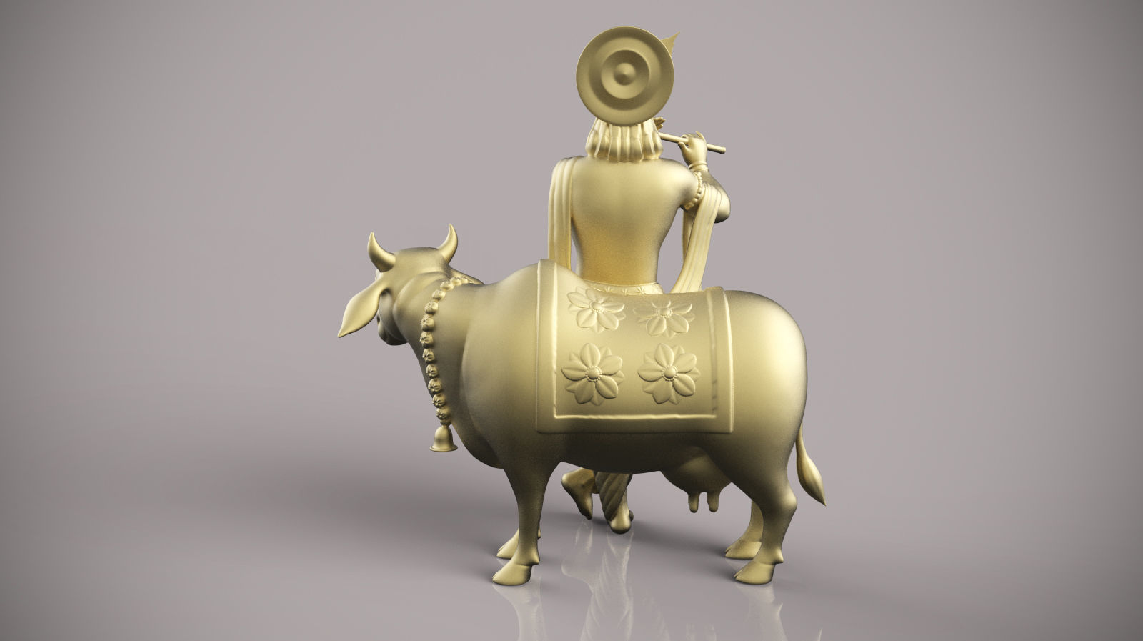 Lord krishna  3D print model_10