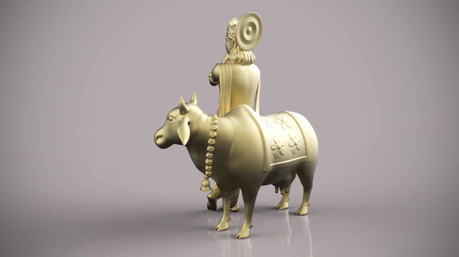 Lord krishna  3D print model_8