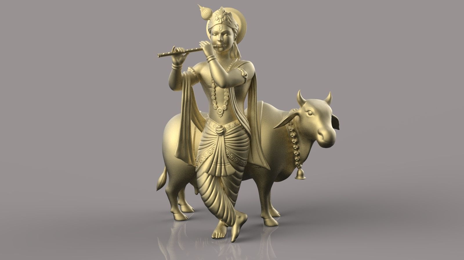 Lord krishna  3D print model_1