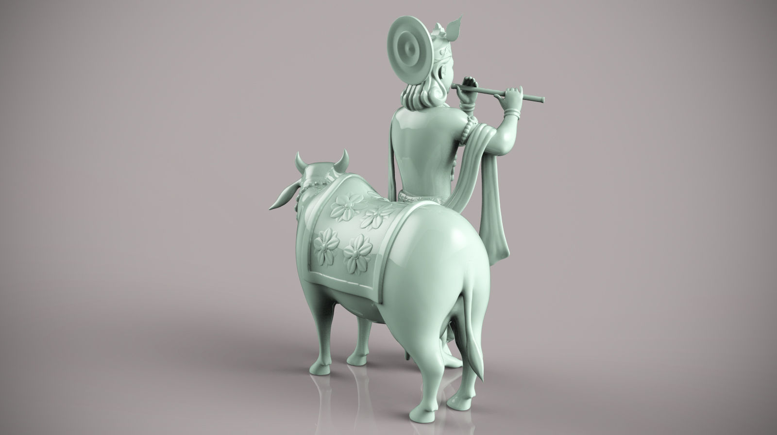 Lord krishna  3D print model_3
