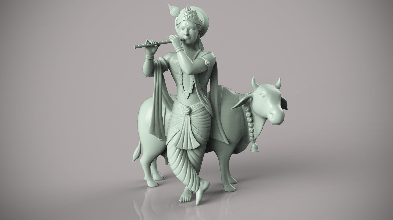 Lord krishna  3D print model_2