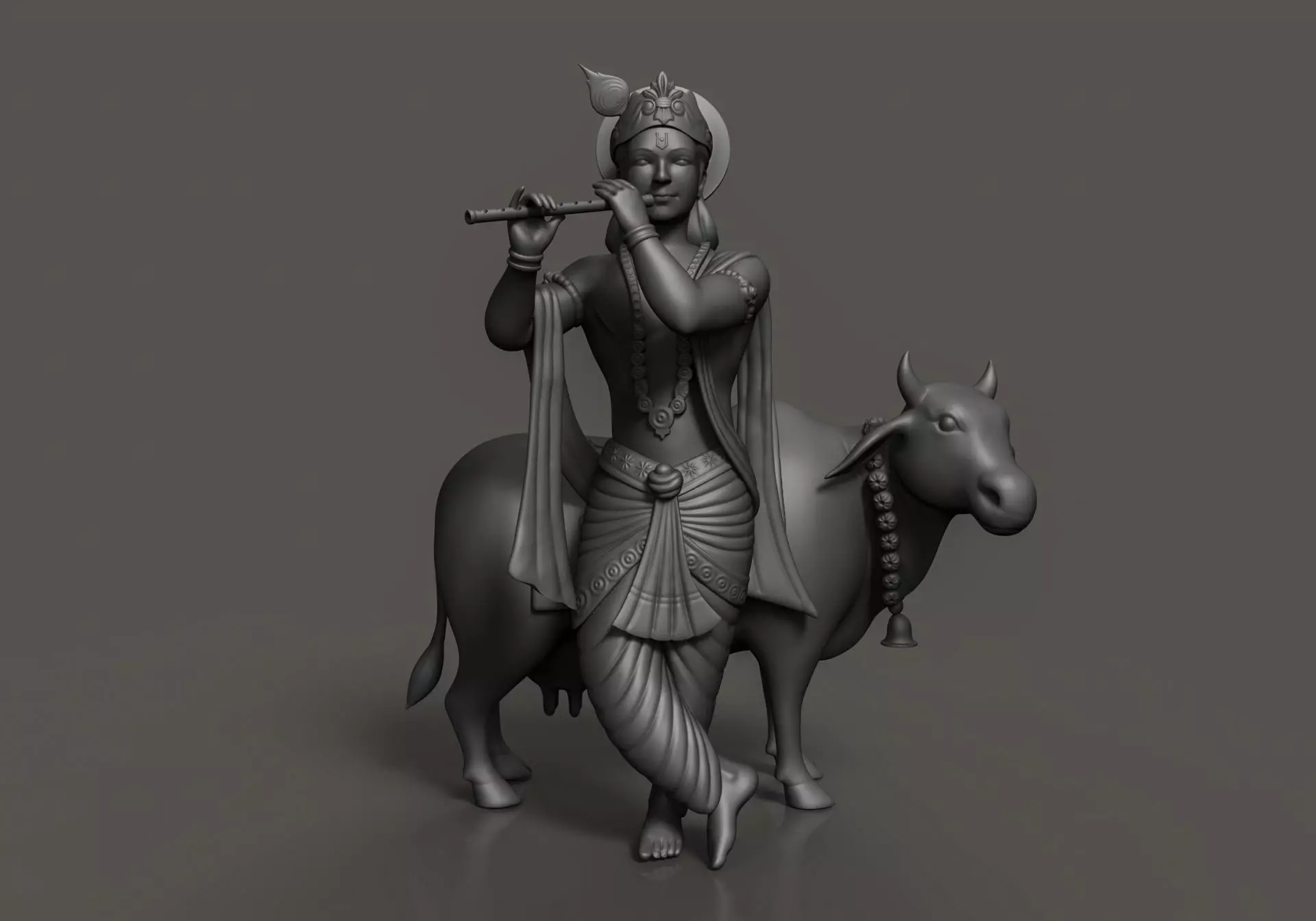Lord krishna  3D print model_0