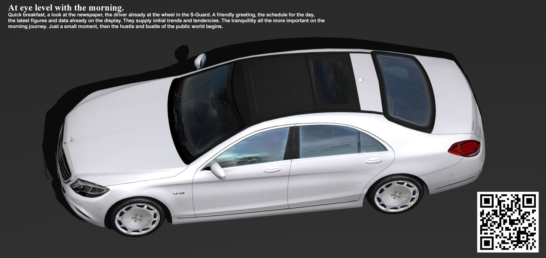 Mercedes Benz S-Guard Low-poly 3D model_3