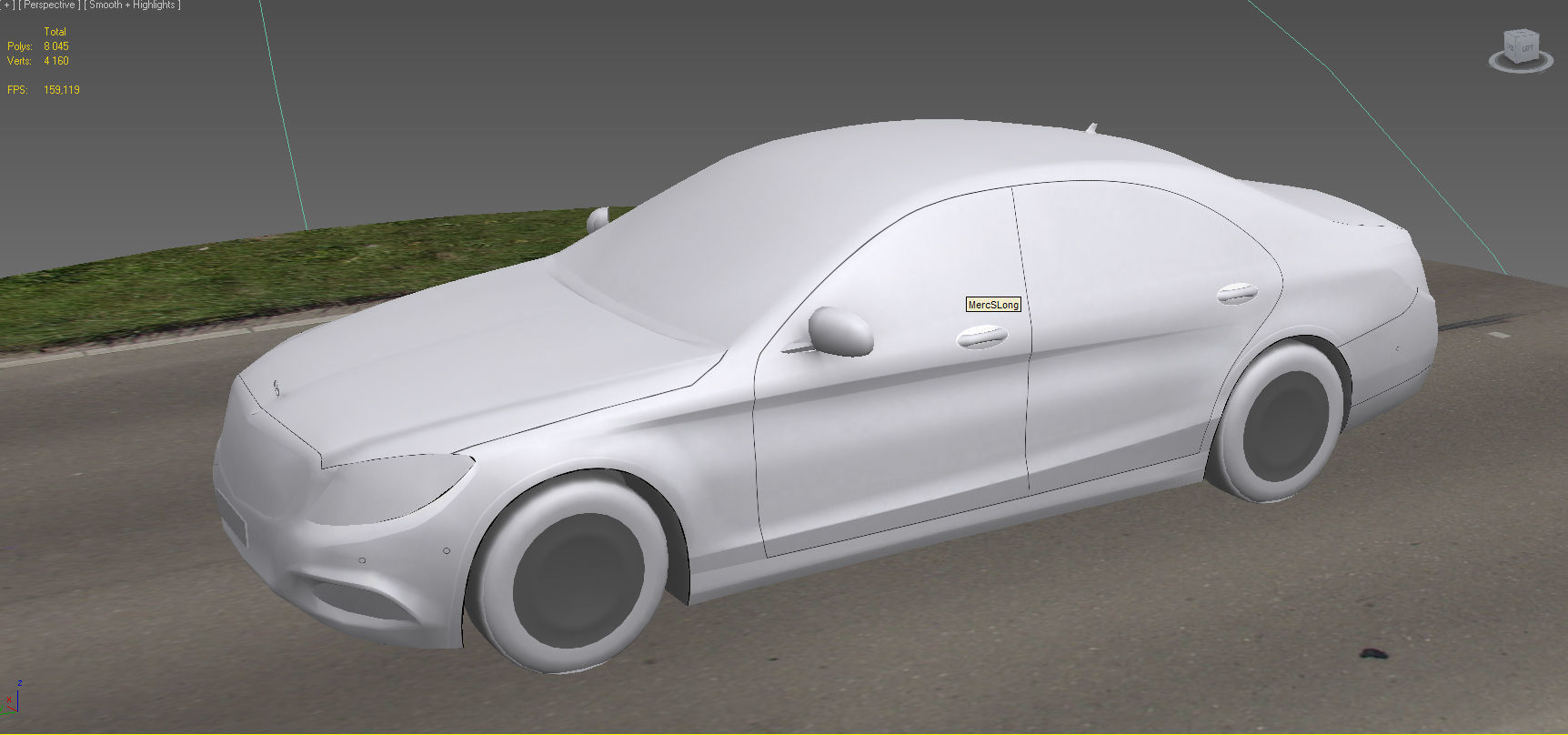 Mercedes Benz S-Guard Low-poly 3D model_15
