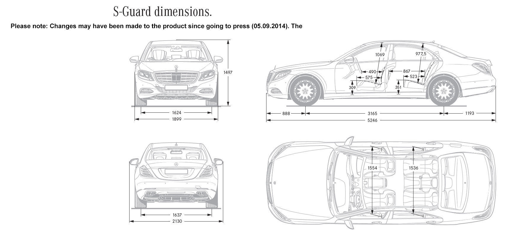 Mercedes Benz S-Guard Low-poly 3D model_14