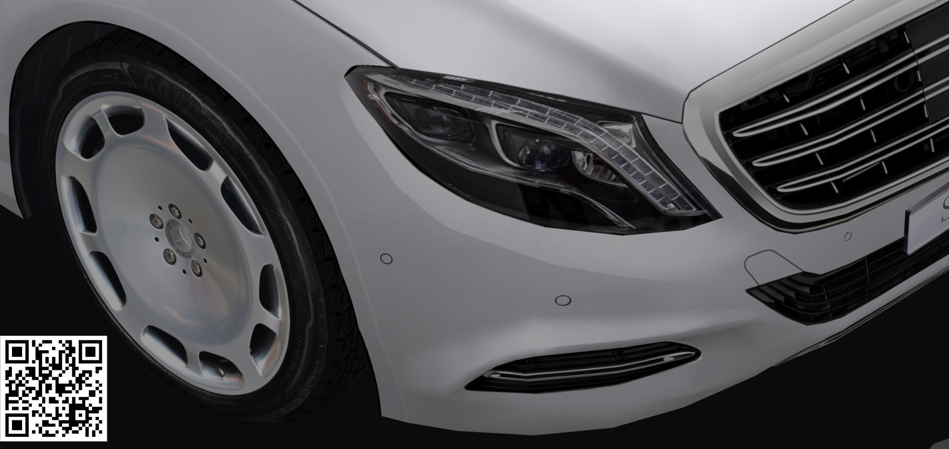 Mercedes Benz S-Guard Low-poly 3D model_6