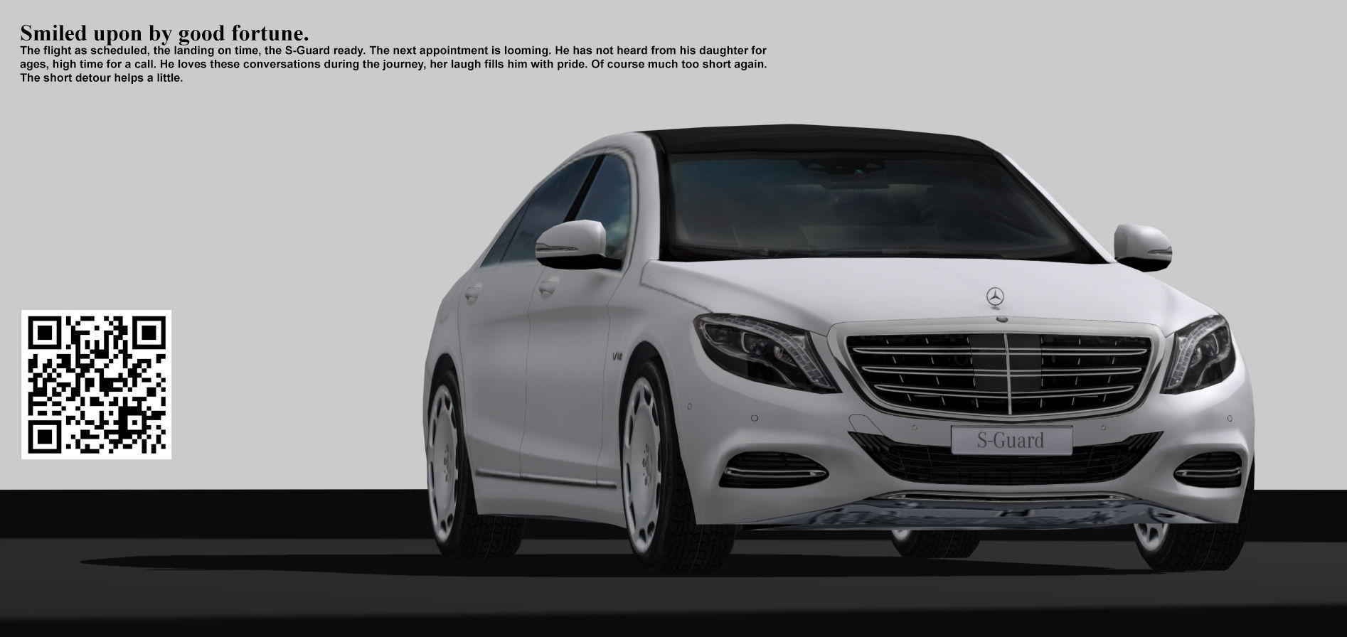 Mercedes Benz S-Guard Low-poly 3D model_2