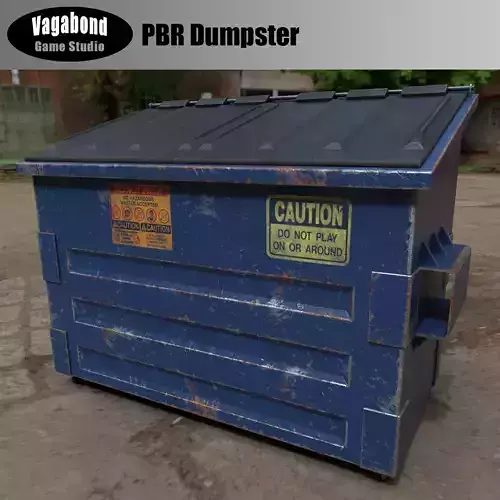 PBR Dumpster trash can