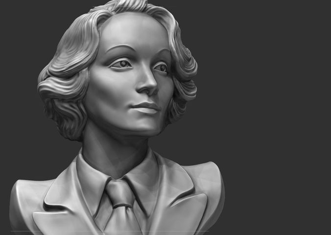 Bust of woman 3D print model