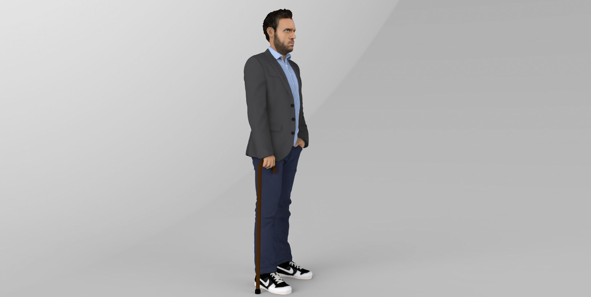 MD Gregory House ready for full color 3D printing 3D print model_11