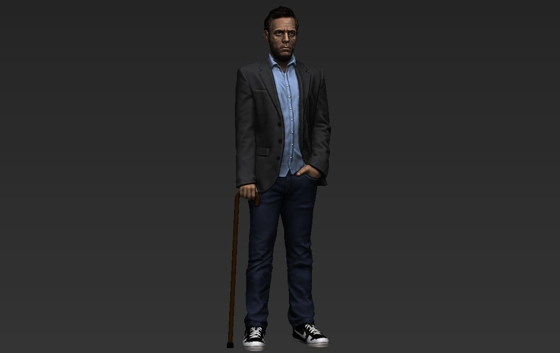 MD Gregory House ready for full color 3D printing 3D print model_25