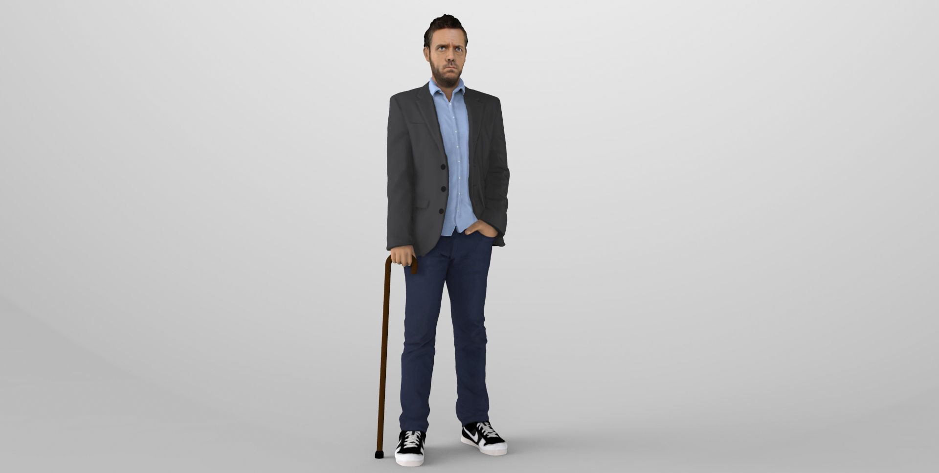 MD Gregory House ready for full color 3D printing 3D print model_13
