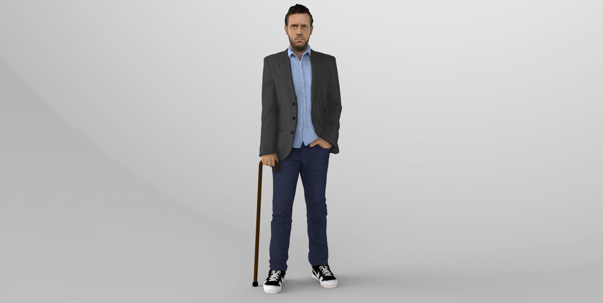 MD Gregory House ready for full color 3D printing 3D print model_1