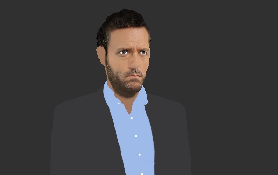 MD Gregory House ready for full color 3D printing 3D print model_26