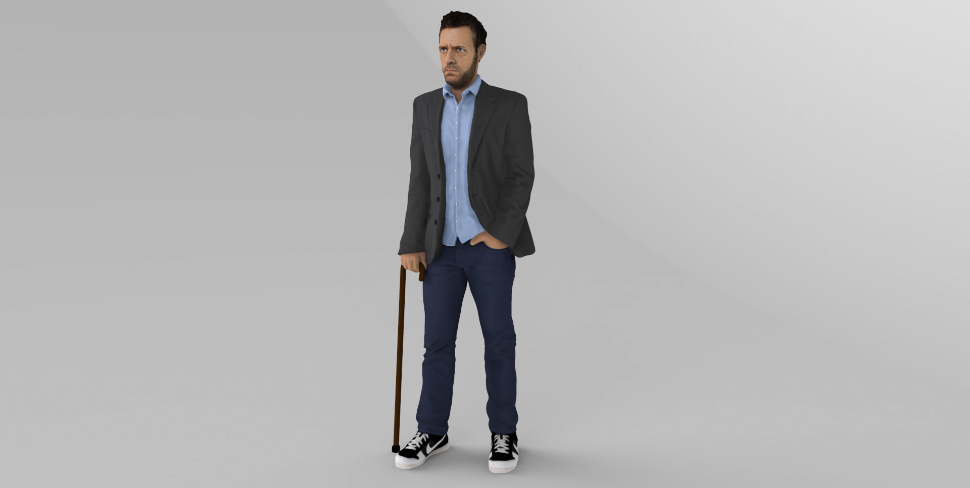 MD Gregory House ready for full color 3D printing 3D print model_2