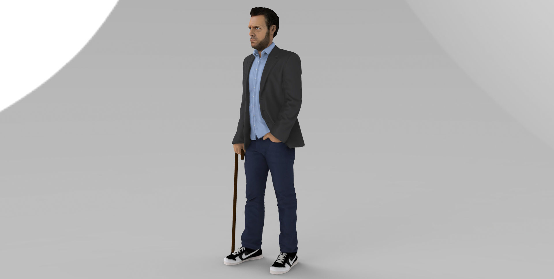 MD Gregory House ready for full color 3D printing 3D print model_5