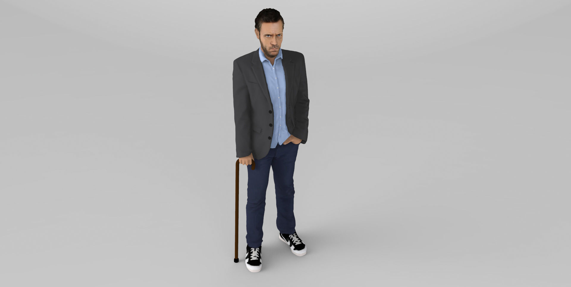MD Gregory House ready for full color 3D printing 3D print model_12