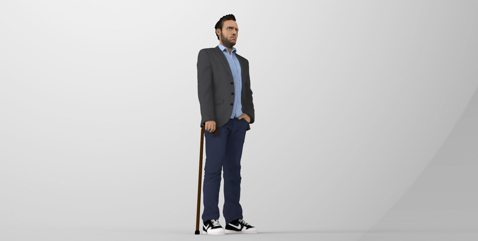 MD Gregory House ready for full color 3D printing 3D print model_15
