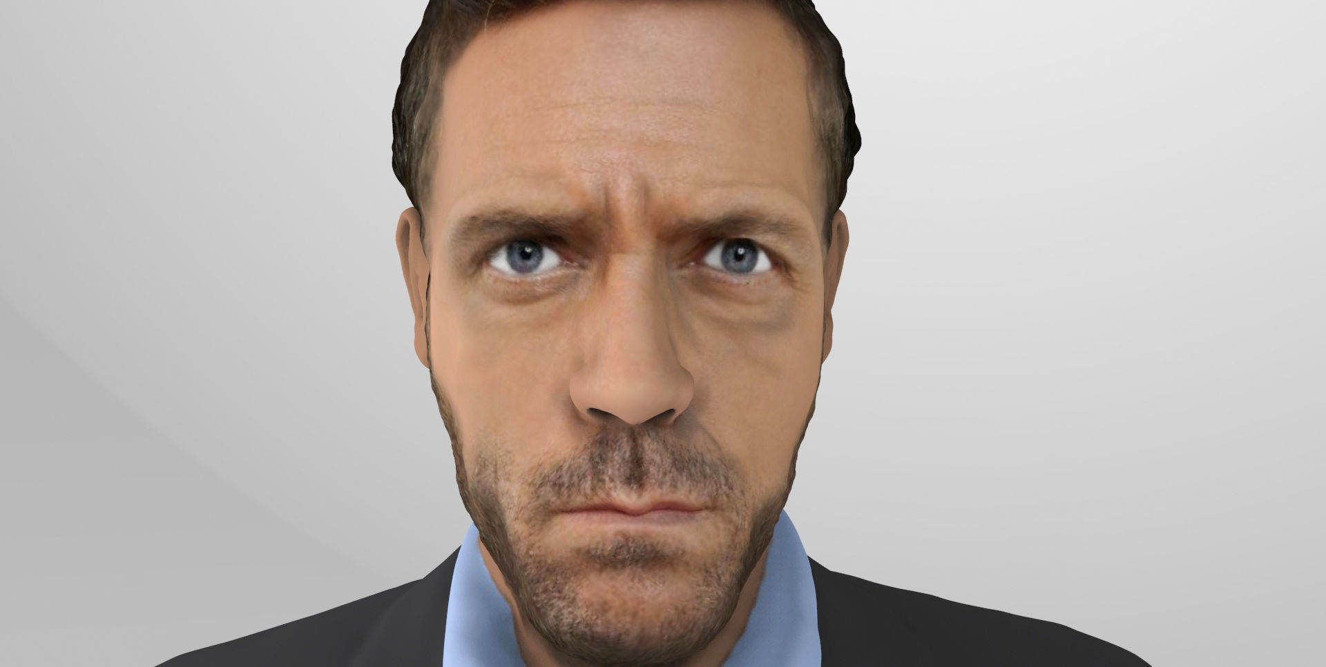 MD Gregory House ready for full color 3D printing 3D print model_3