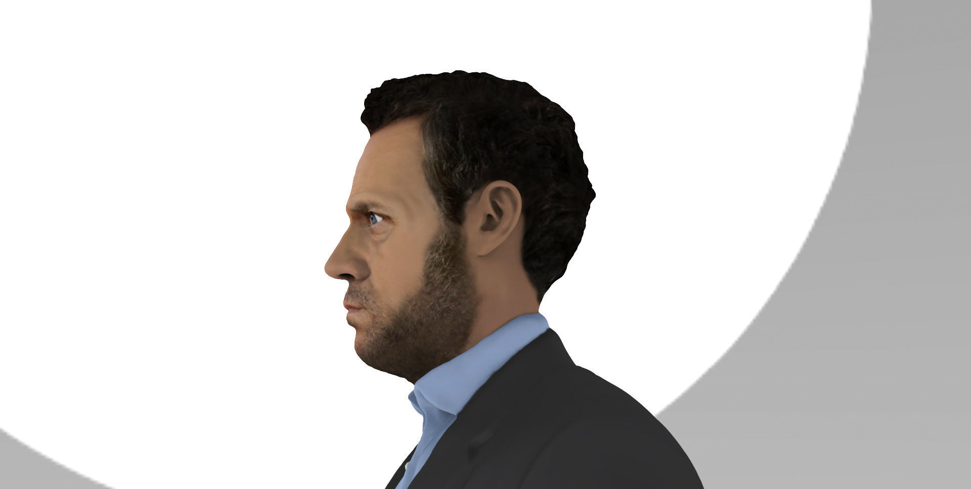 MD Gregory House ready for full color 3D printing 3D print model_19