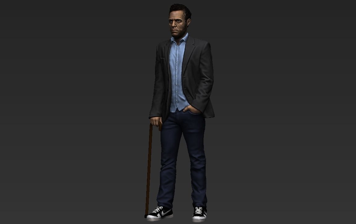 MD Gregory House ready for full color 3D printing 3D print model_24