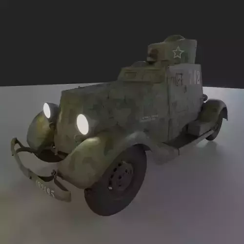 Armoured Car FAI-M Low-poly 3D model
