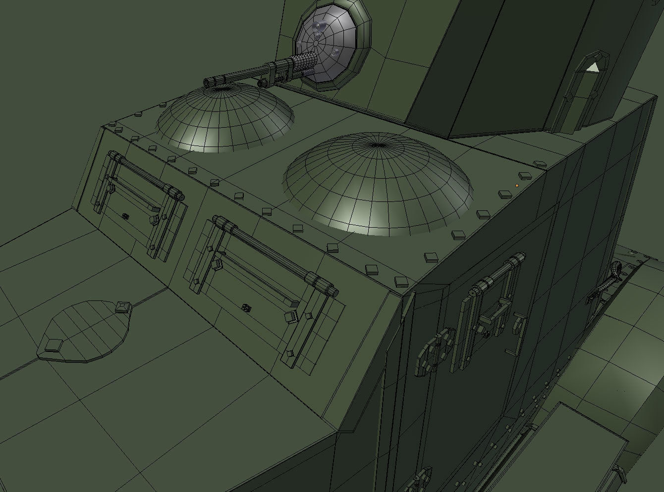 Armoured Car FAI-M Low-poly 3D model_9