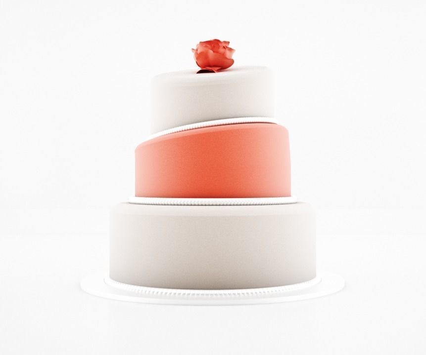 Birthday cake Free 3D model_3