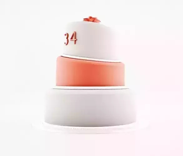 Birthday cake Free 3D model