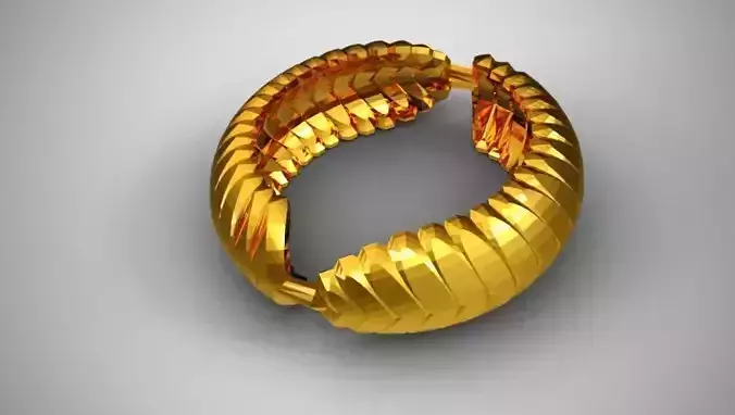 Leaf Ring 3D print model