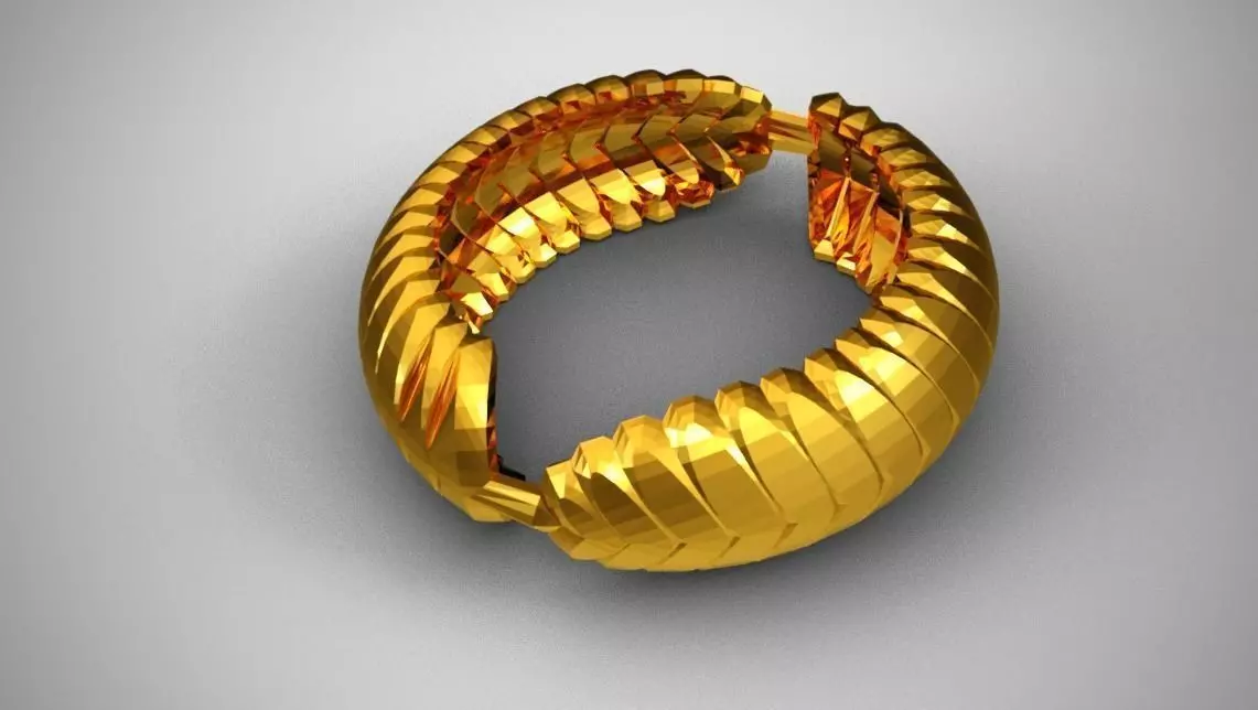 Leaf Ring 3D print model