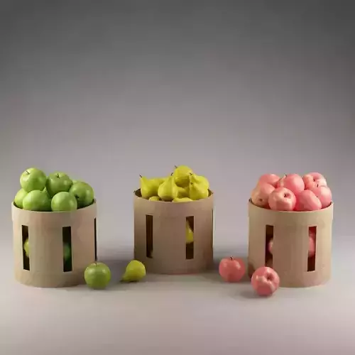 Baskets with fruits 01