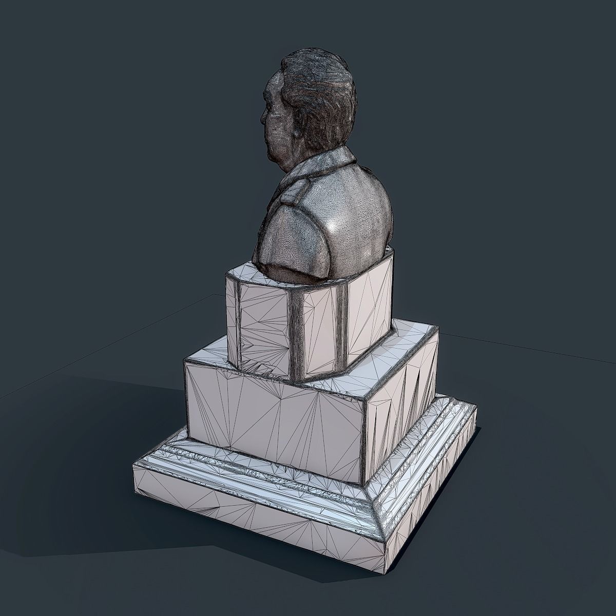 Sculpture of Brezhnev Leonid Ilyich 3D print model_9