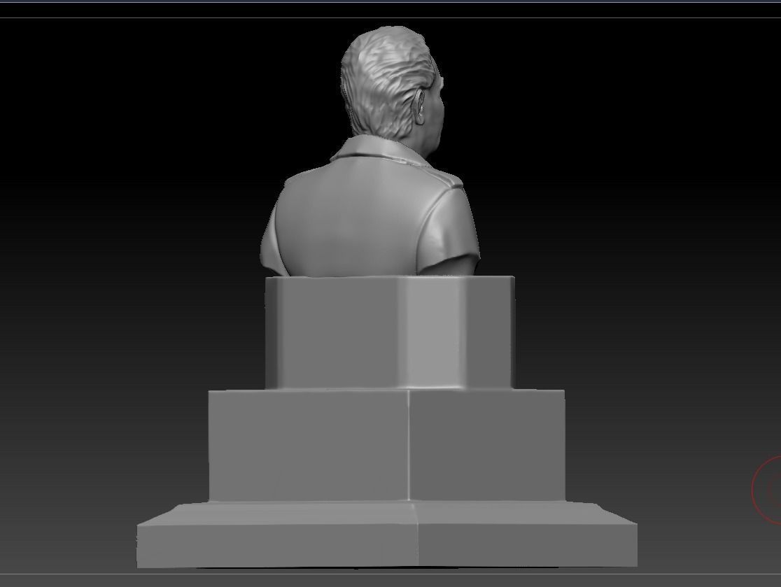 Sculpture of Brezhnev Leonid Ilyich 3D print model_16