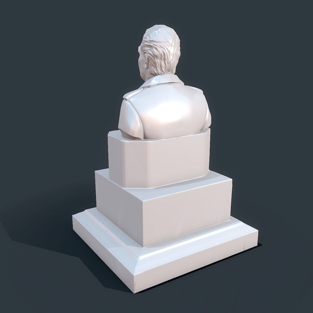 Sculpture of Brezhnev Leonid Ilyich 3D print model_5