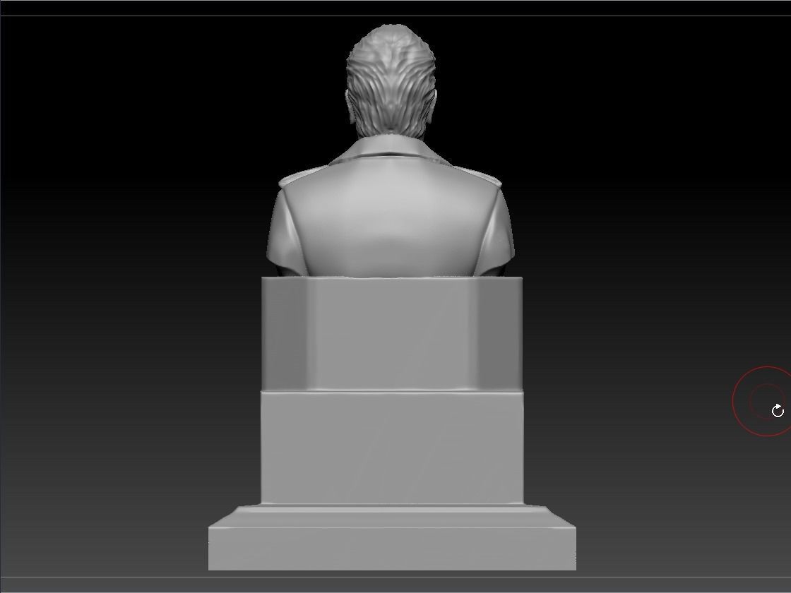 Sculpture of Brezhnev Leonid Ilyich 3D print model_17