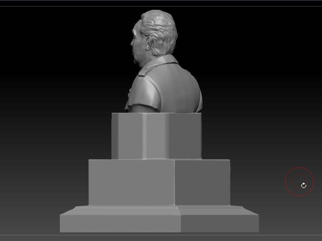 Sculpture of Brezhnev Leonid Ilyich 3D print model_18