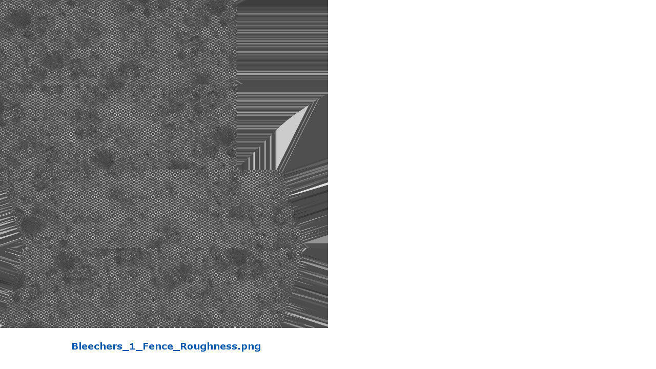 Bleachers 1 set of metal benches Low-poly 3D model_12