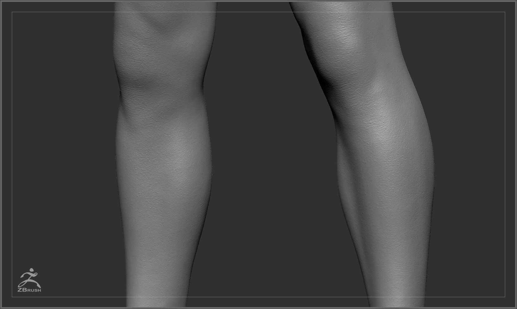 Average Male Body Basemesh 3D model_8