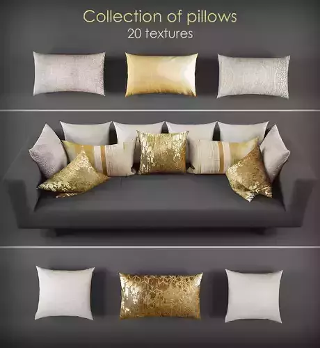 Pillow set 3D model15