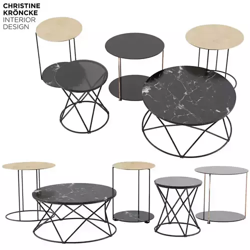 Moi and Mio Coffee and Side Tables by Christine Kroencke