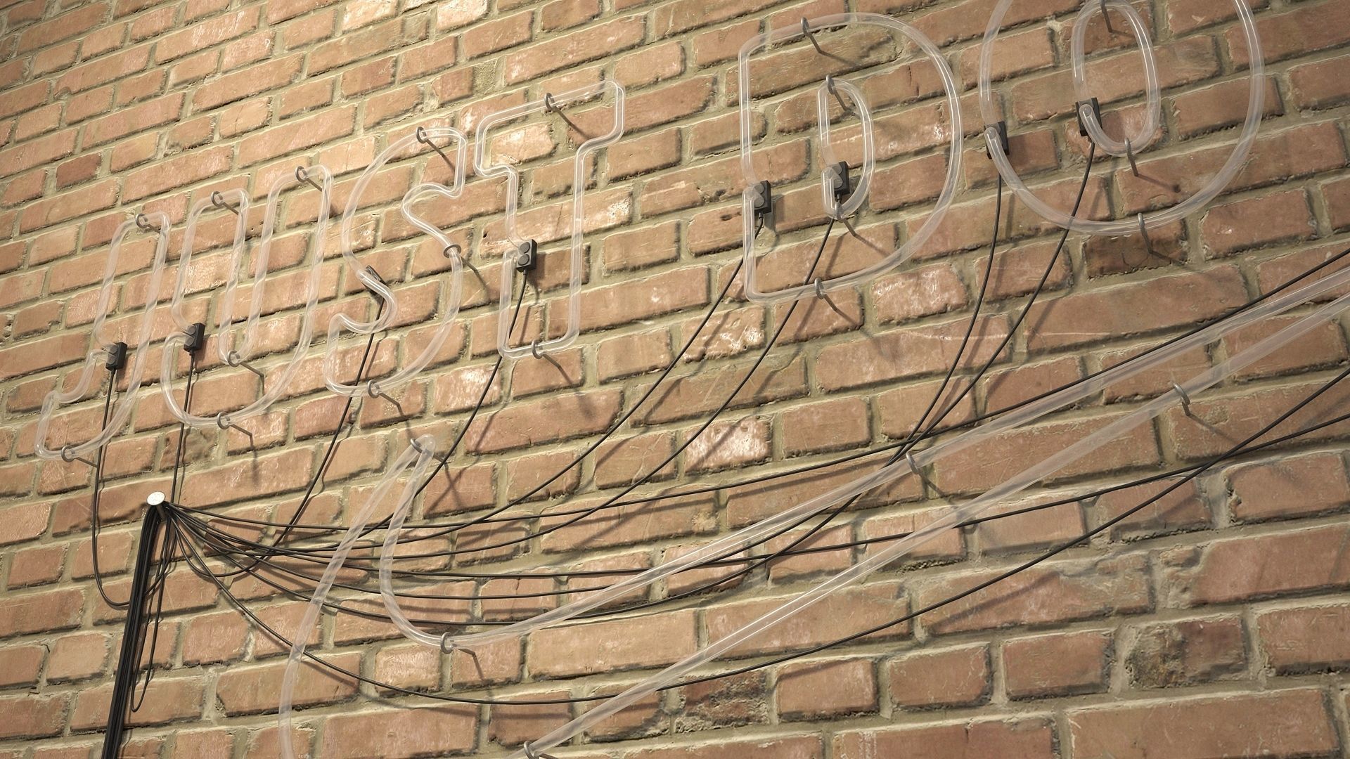 logo sign Nike Just do it 3d Low-poly 3D model_6