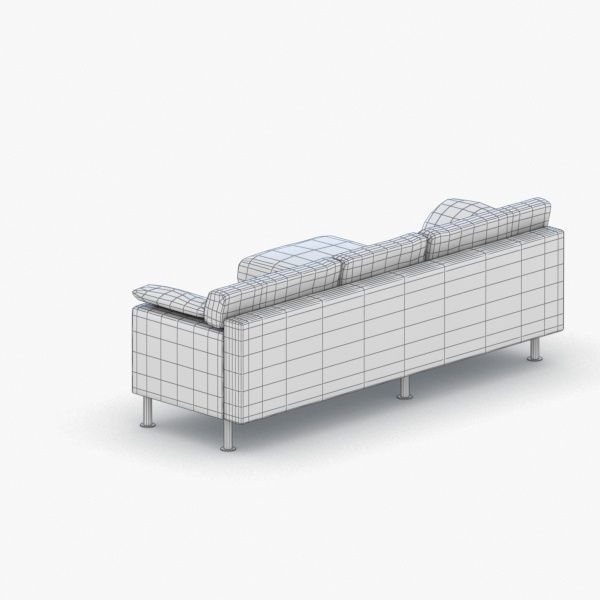 0982 - Sofa Low-poly 3D model_4