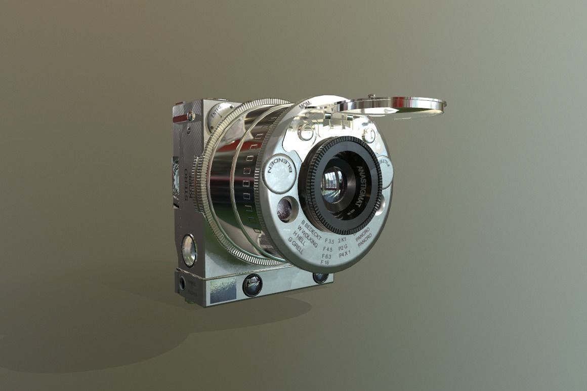 Compass Cameras 3D model_8