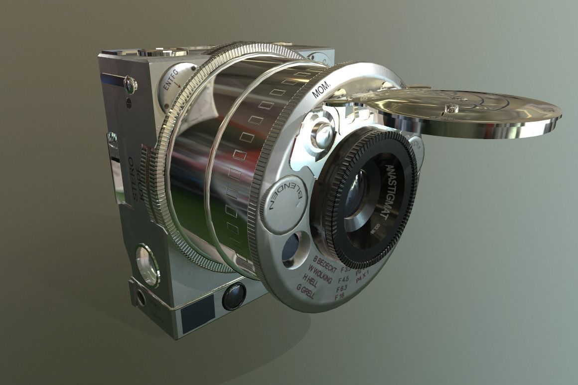 Compass Cameras 3D model_9